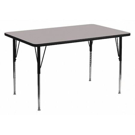 Rectangle Activity Table, Laminate, Grey MPN:XU-A2448-REC-GY-H-A-GG