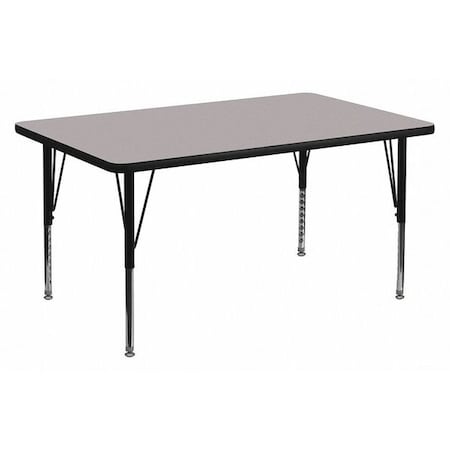 Rectangle Activity Table, Laminate, Grey MPN:XU-A3048-REC-GY-H-P-GG