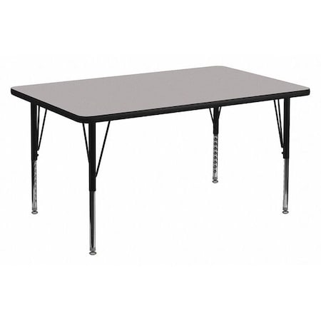 Rectangle Activity Table, Laminate, Grey MPN:XU-A3048-REC-GY-T-P-GG