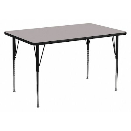 Rectangle Activity Table, Laminate, Grey MPN:XU-A3060-REC-GY-H-A-GG