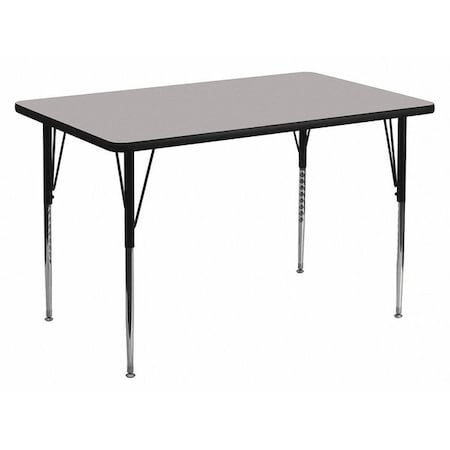 Rectangle Activity Table, Laminate, Grey MPN:XU-A3672-REC-GY-T-A-GG
