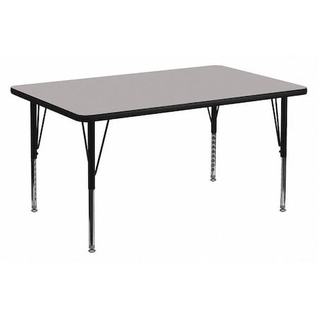 Rectangle Activity Table, Laminate, Grey MPN:XU-A3672-REC-GY-T-P-GG