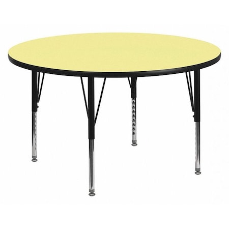 Round Activity Table, Laminate, Yellow MPN:XU-A42-RND-YEL-T-P-GG