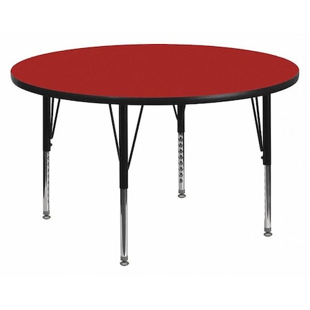 Round Activity Table, Laminate, Red MPN:XU-A48-RND-RED-T-P-GG