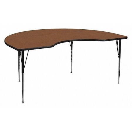 Kidney Activity Table, Laminate, Wood Grain MPN:XU-A4872-KIDNY-OAK-T-A-GG