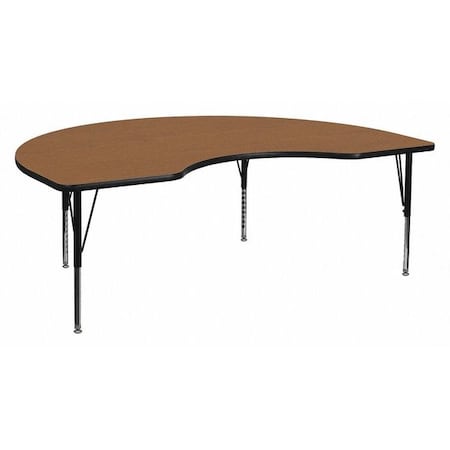 Kidney Activity Table, Laminate, Wood Grain MPN:XU-A4872-KIDNY-OAK-T-P-GG