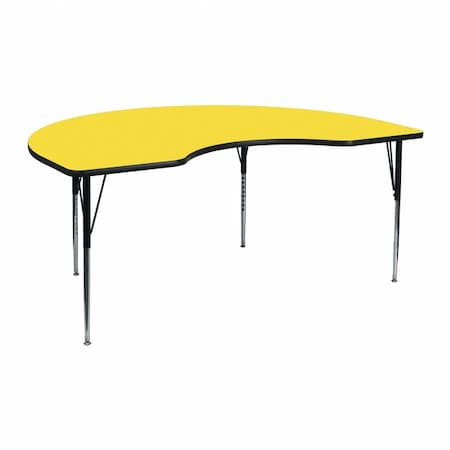 Kidney Activity Table, Laminate, Yellow MPN:XU-A4872-KIDNY-YEL-H-A-GG