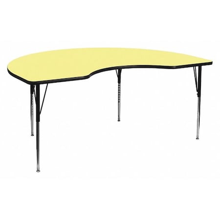 Kidney Activity Table, Laminate, Yellow MPN:XU-A4872-KIDNY-YEL-T-A-GG