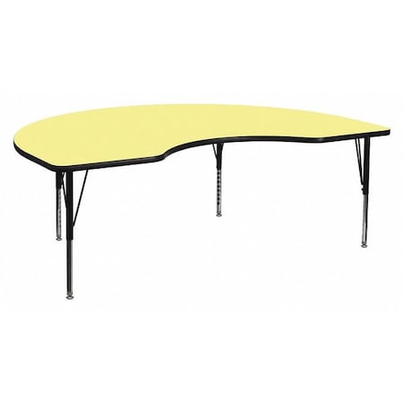 Kidney Activity Table, Laminate, Yellow MPN:XU-A4872-KIDNY-YEL-T-P-GG
