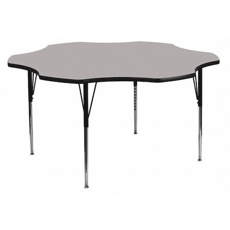 Flower Activity Table, Laminate, Grey MPN:XU-A60-FLR-GY-T-A-GG