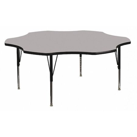 Flower Activity Table, Laminate, Grey MPN:XU-A60-FLR-GY-T-P-GG