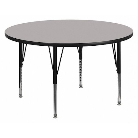 Round Activity Table, Laminate, Grey MPN:XU-A60-RND-GY-T-P-GG