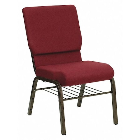 Fabric Church Chair, Burgundy Patterned MPN:XU-CH-60096-BY-BAS-GG