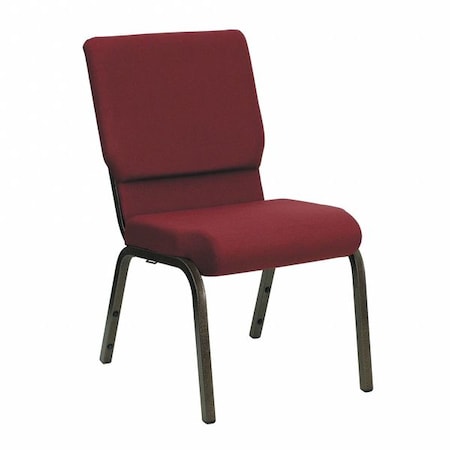 Fabric Church Chair, Gold Frame, Burgundy MPN:XU-CH-60096-BY-GG
