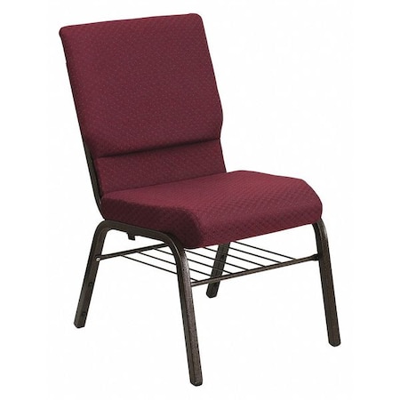 Fabric Church Chair w/Book Pouch, Brgundy MPN:XU-CH-60096-BYXY56-BAS-GG