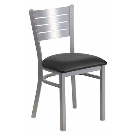 Hercules Restaurant Chair, Black Back, 16-1/2 in W 19