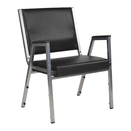 Contemporary Chair Hercules Bariatric Armchair, Blk Vinyl, Fixed Arms, 18