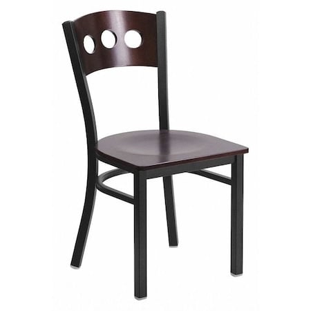 Hercules Restaurant Chair, Wood Back, 17 in W 21