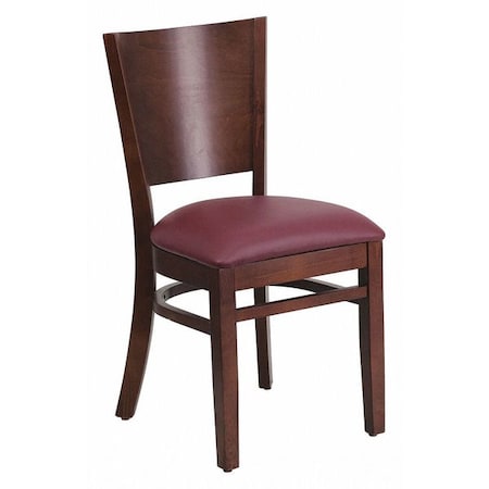 Lacey Restaurant Chair, Wood Back, 17-1/4 in W 20-1/2