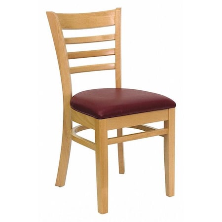 Hercules Restaurant Chair, Wood Back, 17-1/4 in W 20