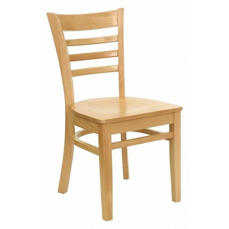 Hercules Restaurant Chair, Wood Back, 17-1/4 in W 20