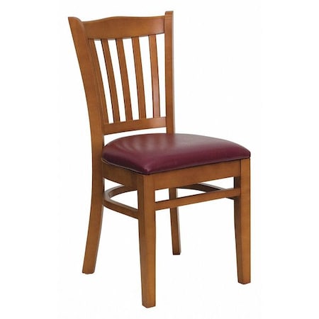 Hercules Restaurant Chair, Wood Back, 17-1/2 in W 20-3/4