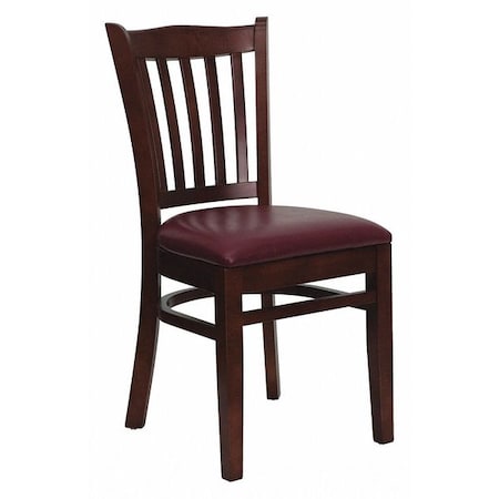 Hercules Restaurant Chair, Wood Back, 17-1/2 in W 20-3/4