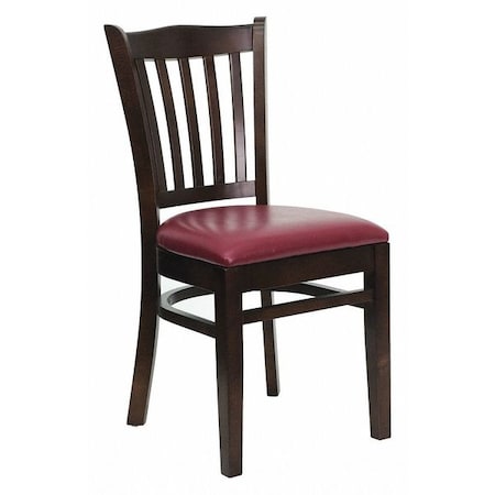 Hercules Restaurant Chair, Wood Back, 17-1/2 in W 20-3/4