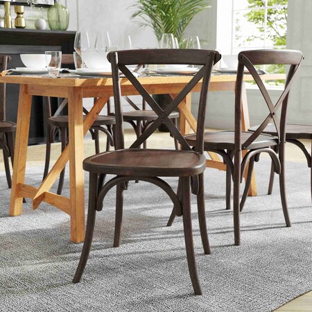 Hercules Chair, Wood Back, 20-1/4 in W 23-1/4