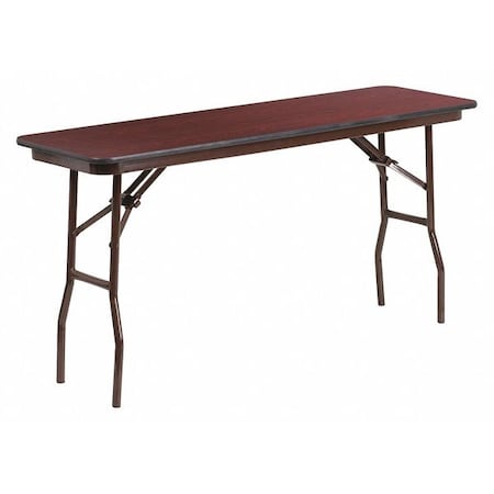 Rectangle Training Table, Laminate Top, Wood Grain MPN:YT-1860-MEL-WAL-GG