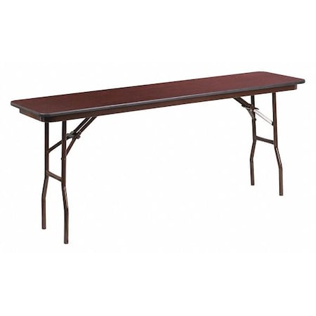 Rectangle Training Table, Laminate Top, Wood Grain MPN:YT-1872-HIGH-WAL-GG