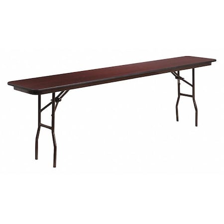 Rectangle Training Table, Laminate Top, Wood Grain MPN:YT-1896-HIGH-WAL-GG