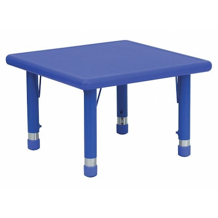 Square Activity Table, Plastic, Steel, Blue MPN:YU-YCX-002-2-SQR-TBL-BLUE-GG