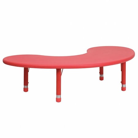 Kidney Activity Table, Plastic, Steel, Red MPN:YU-YCX-004-2-MOON-TBL-RED-GG