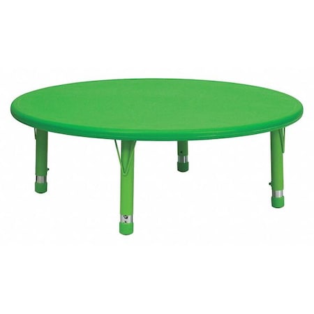 Round Activity Table, Plastic, Steel, Green MPN:YU-YCX-005-2-ROUND-TBL-GREEN-GG