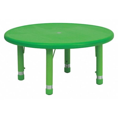 Round Activity Table, Plastic, Steel, Green MPN:YU-YCX-007-2-ROUND-TBL-GREEN-GG