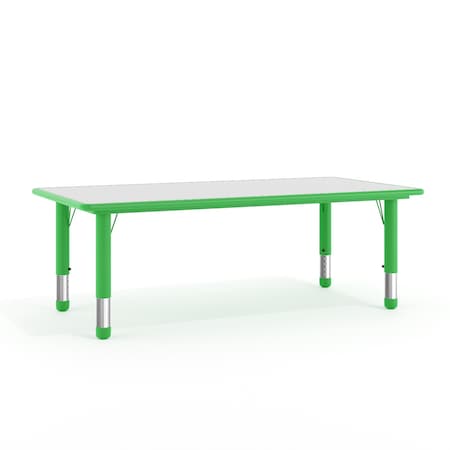 Rectangle Preschool Table, Green, 23-5/8