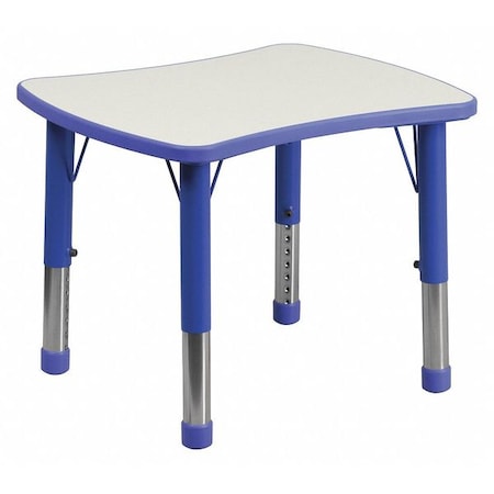 Rectangle Preschool Table, Bl, 21.875