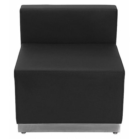Hercules Guest Chair, Black Seat, Black Back, 25 1/2
