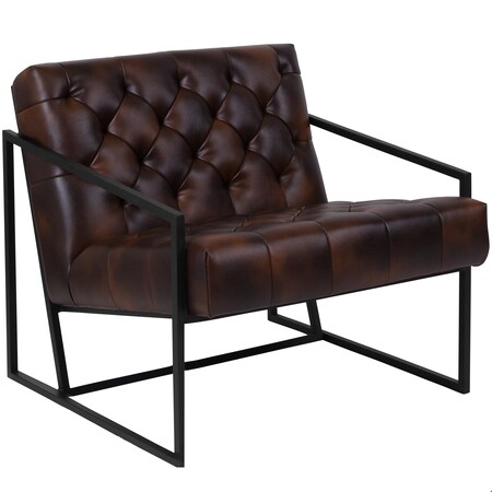 Madison Accent Chair, Bomber Jacket Seat, 29 W 31-3/4