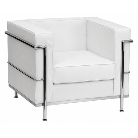 Hercules Regal Chair, White Back, 35 in W 28-1/2