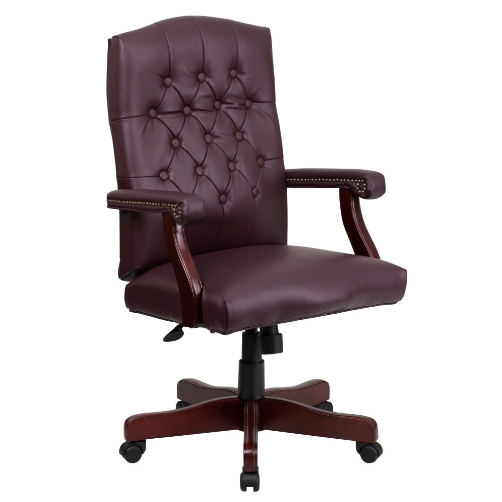 Flash Furniture Martha Washington LeatherSoft Faux Leather High-Back Swivel Office Chair, Burgundy MPN:801L-LF0019-BY-LEA-GG