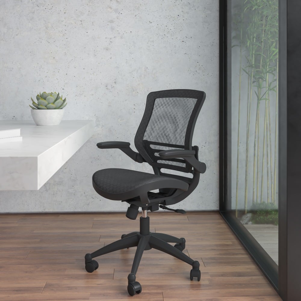 Flash Furniture Mesh Mid-Back Executive Office Chair, Black MPN:BL8801XBK