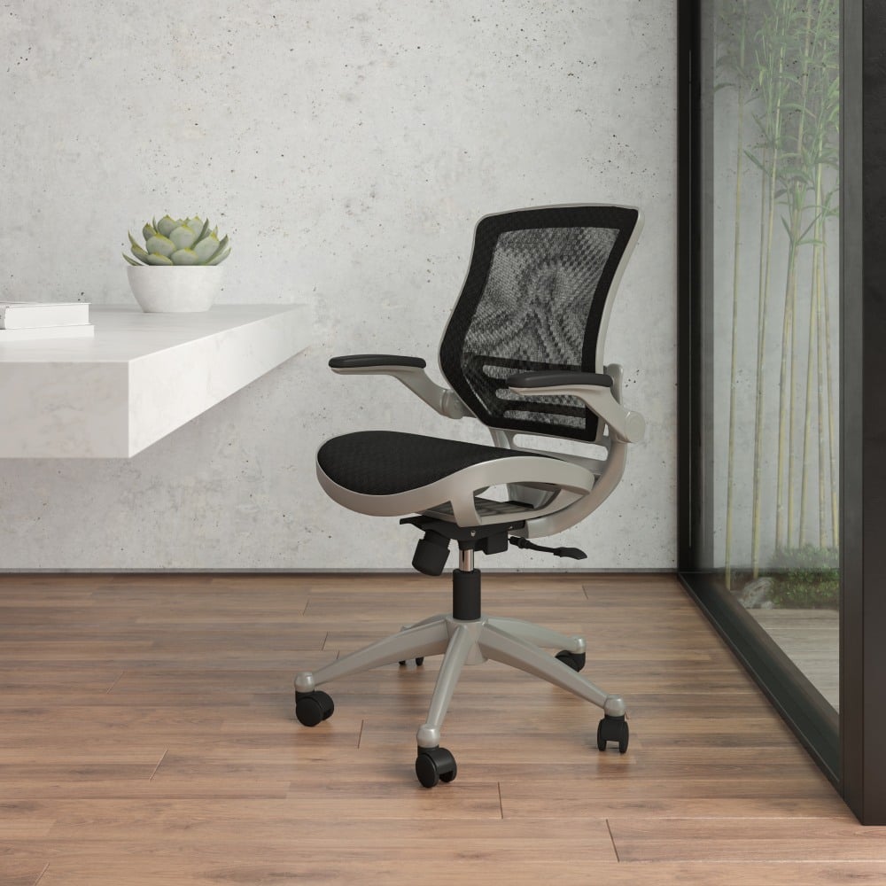 Flash Furniture Mesh Mid-Back Executive Office Chair, Black/Graphite Silver MPN:BL8801XBKGR