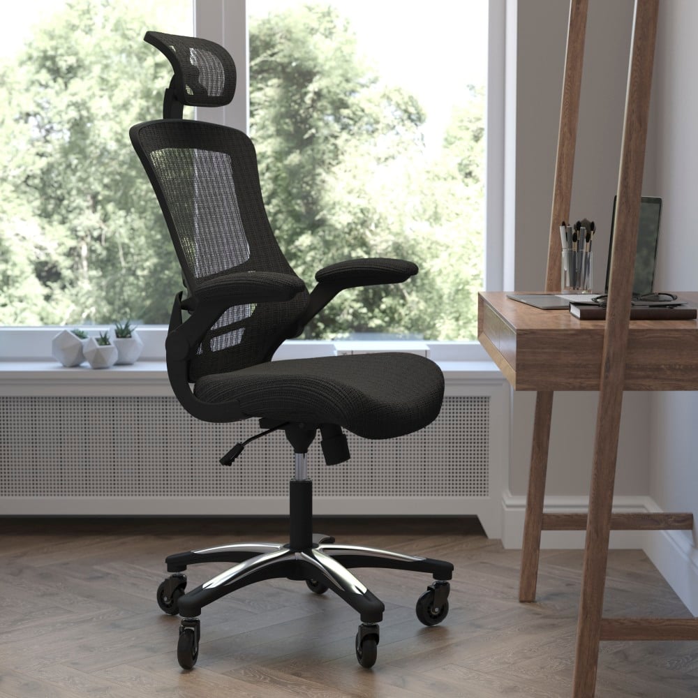 Flash Furniture Kelista Ergonomic Mesh High-Back Swivel Executive Office Chair, Black MPN:BLX5HRLB