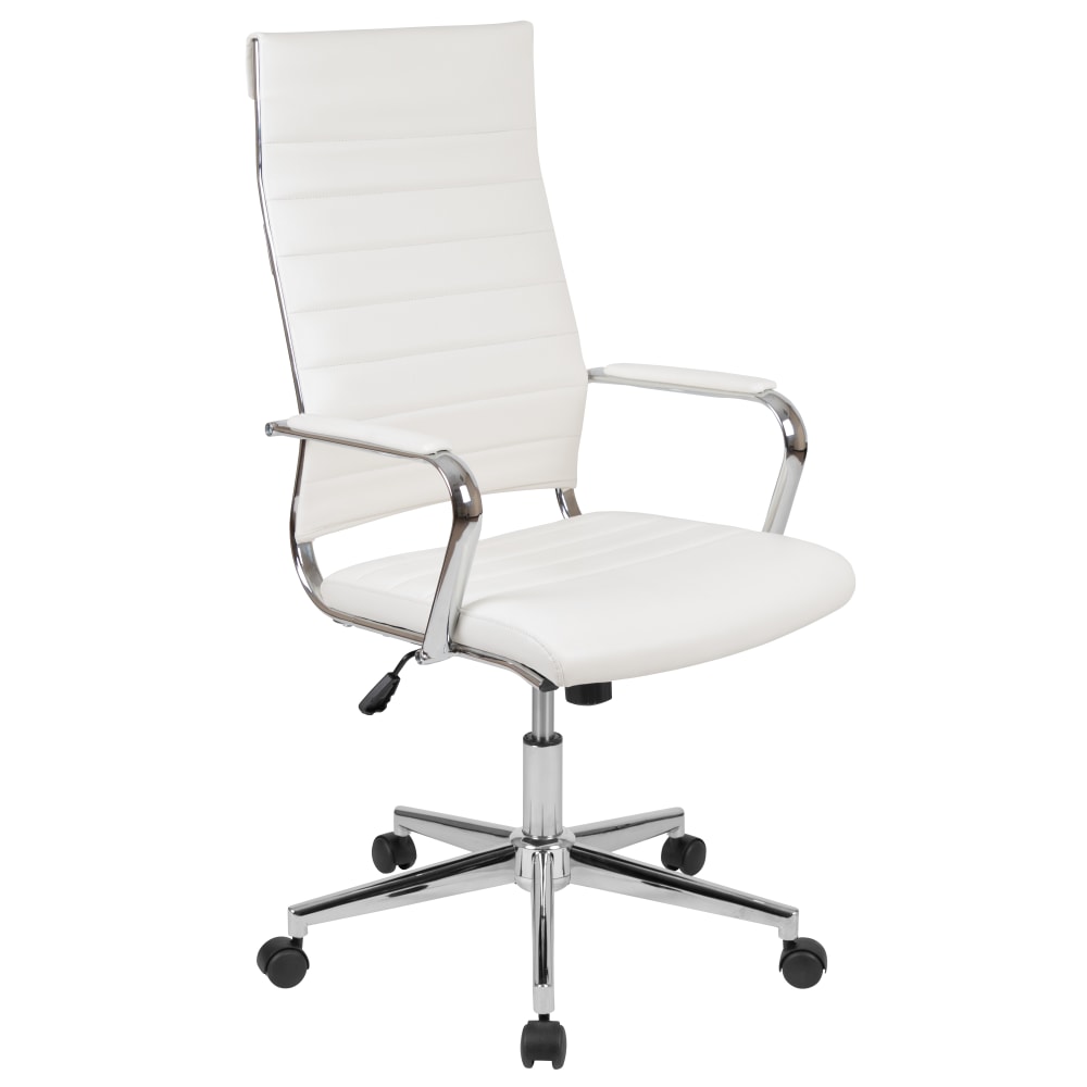 Flash Furniture LeatherSoft Faux Leather High-Back Executive Office Chair, White MPN:BT20595H1WH