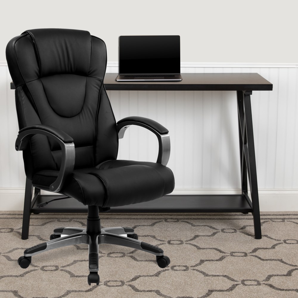 Flash Furniture Ergonomic LeatherSoft High-Back Executive Office Chair, Black, BT9069BK MPN:BT9069BK