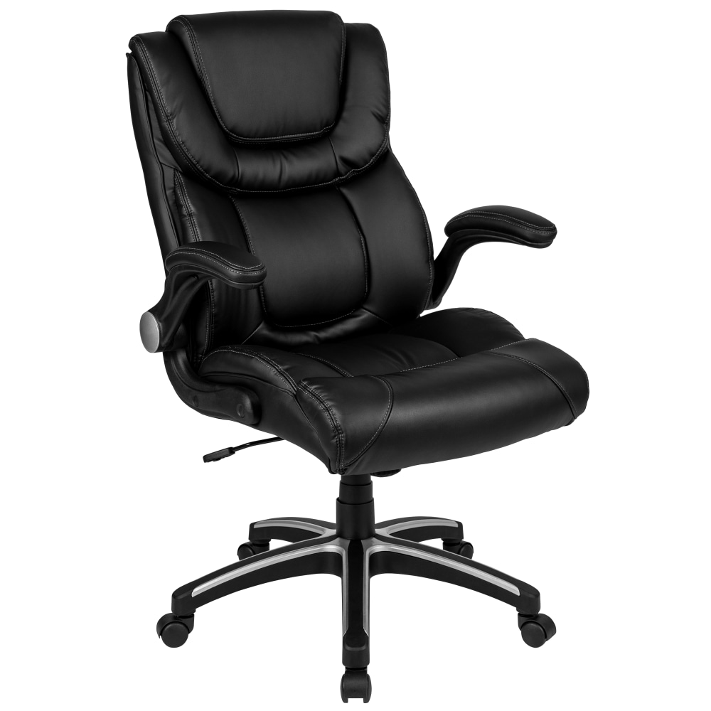 Flash Furniture LeatherSoft Faux Leather High-Back Executive Office Chair, Black, BT9896H MPN:BT9896H