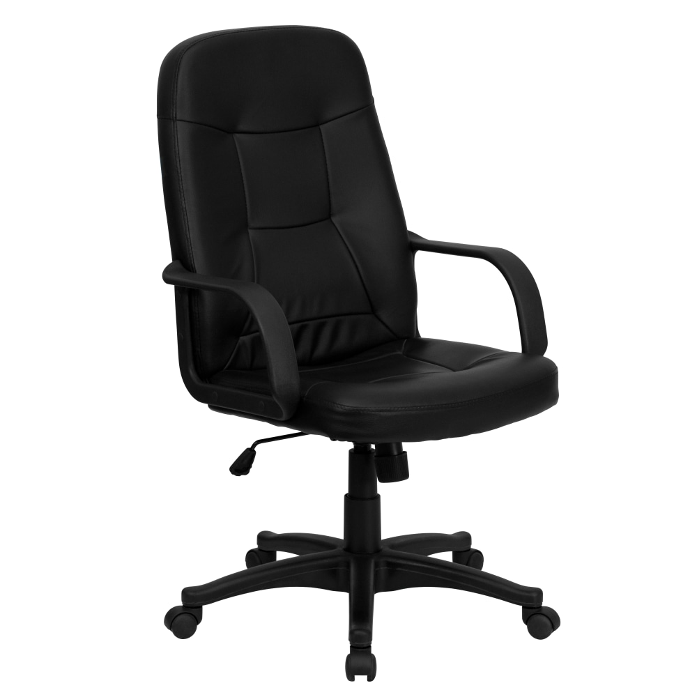 Flash Furniture Glove Vinyl High-Back Swivel Chair, Black MPN:H8021-GG
