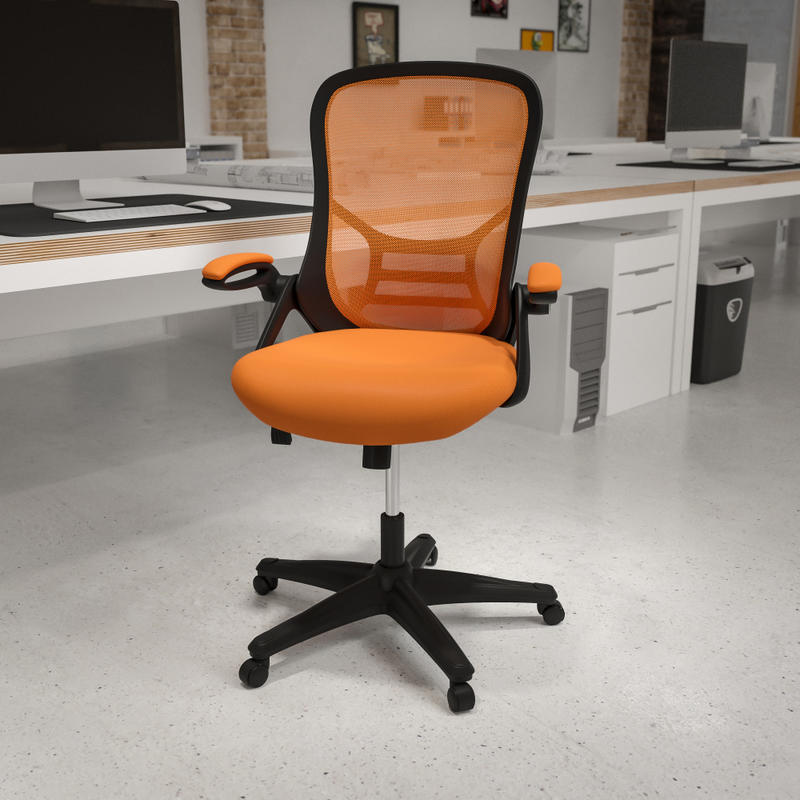 Flash Furniture Ergonomic Mesh High-Back Office Chair, Orange MPN:HL00161BKOR
